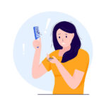 women worried about lossing her hair